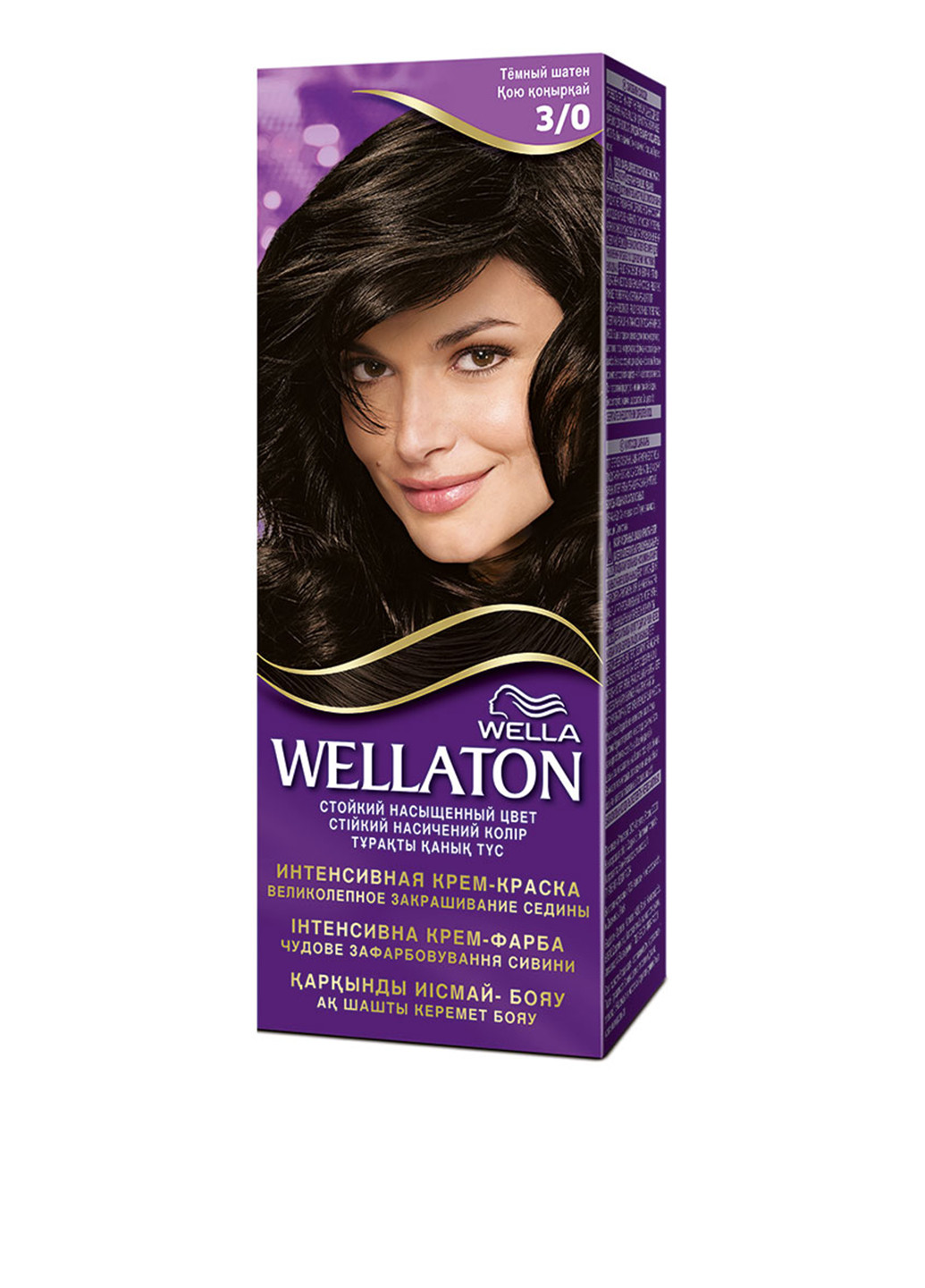Крем-фарба для волосся інтенсивна №3 / 0 Темний шатен Wellaton (17071514)