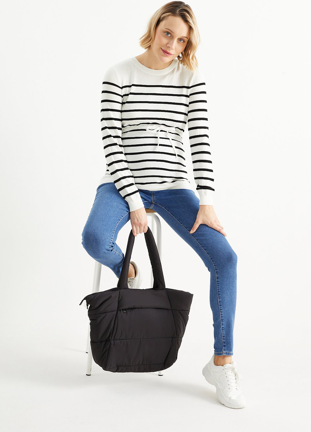 Білий демісезонний джемпер для вагітних джемпер C&A