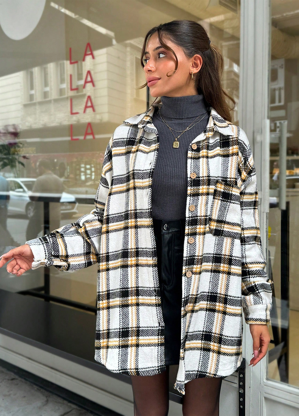 Куртка-сорочка SHEIN (337834147)