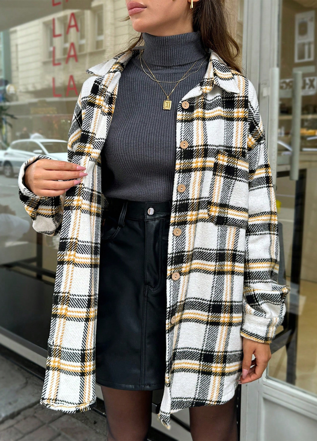 Куртка-сорочка SHEIN (337834147)