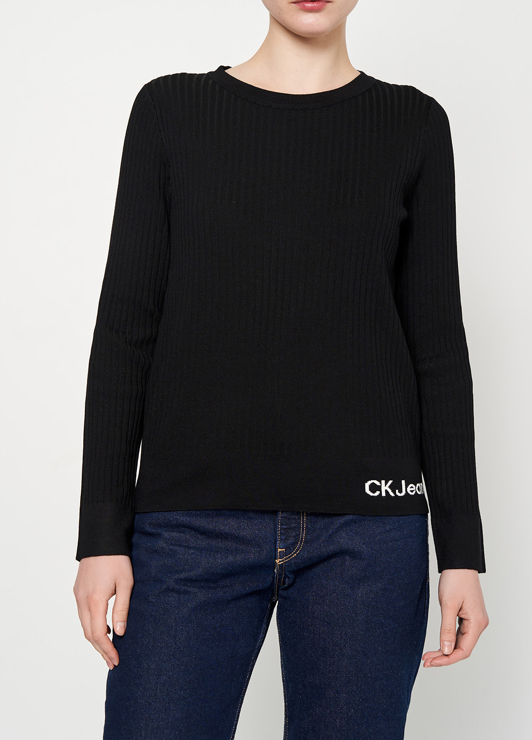 Черный демисезонный джемпер джемпер Calvin Klein