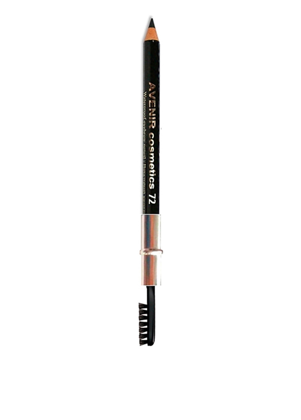 Карандаш для бровей водостойкий №72 (черный графит), 1,7 г AVENIR Cosmetics (82790338)