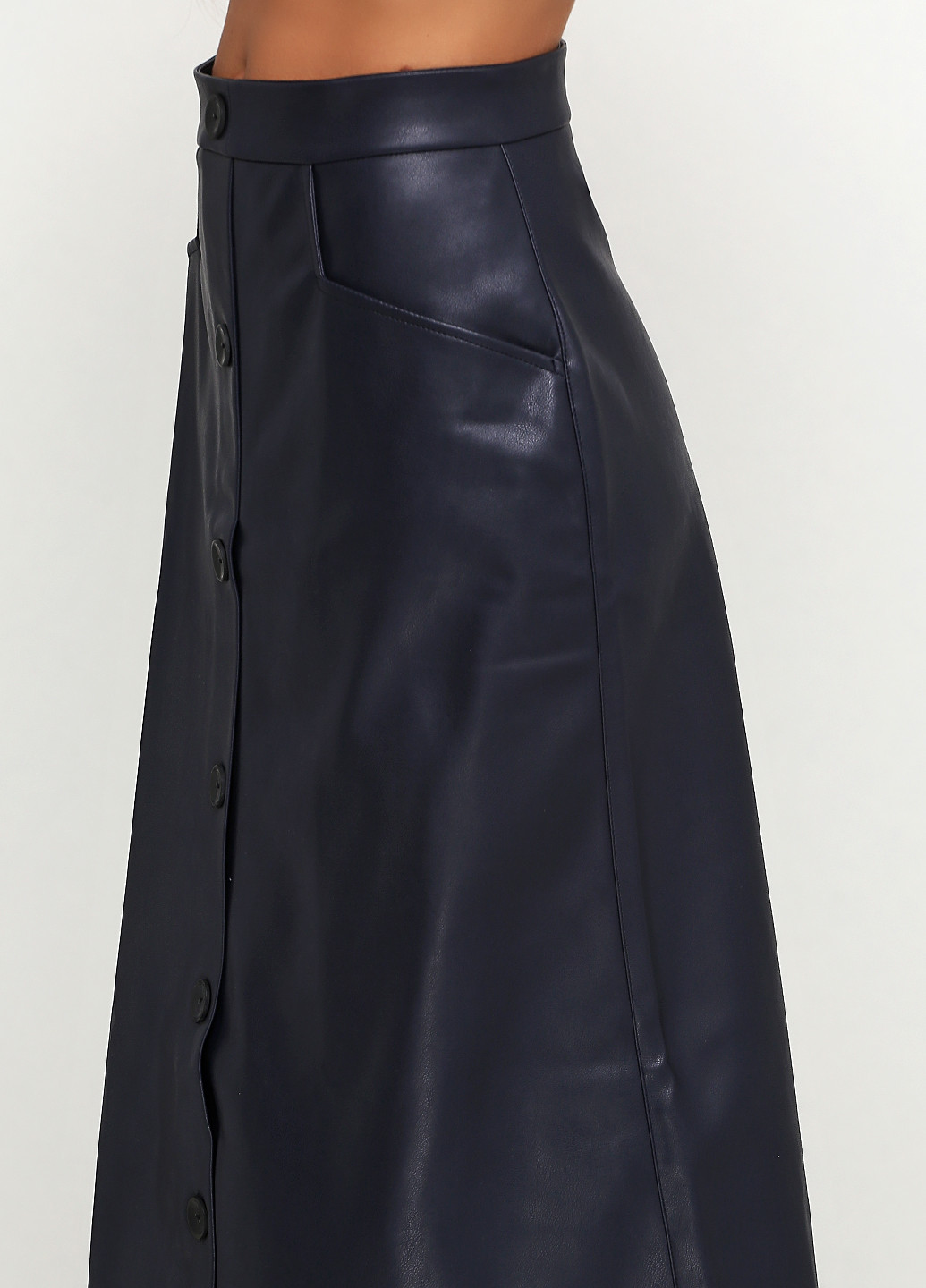 Темно-синяя кэжуал юбка Gepur а-силуэта (трапеция)