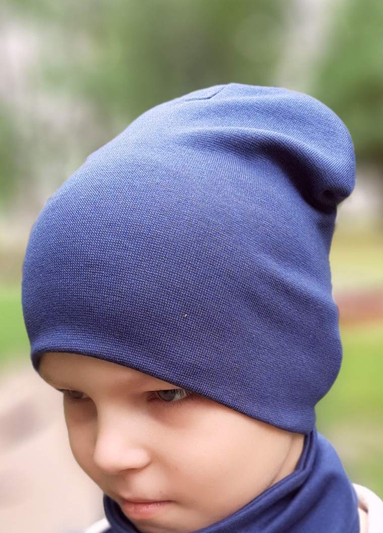 Дитяча шапка з хомутом КАНТА розмір 52-56, синій (OC-244) Канта (212242486)