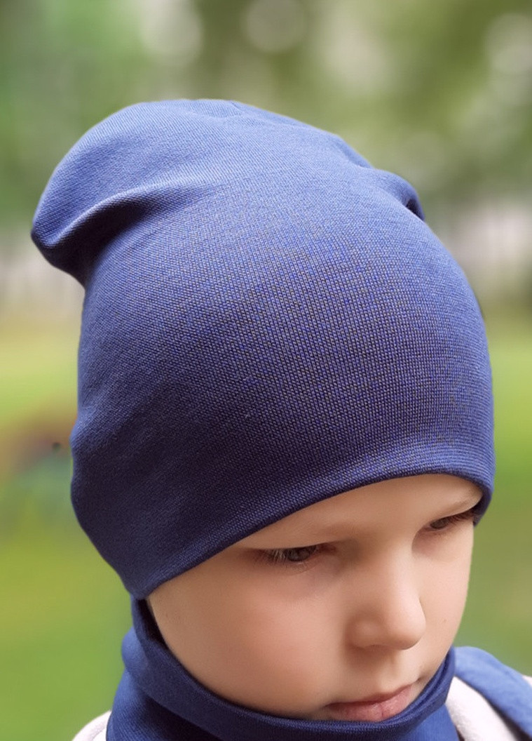 Дитяча шапка з хомутом КАНТА розмір 52-56, синій (OC-244) Канта (212242486)