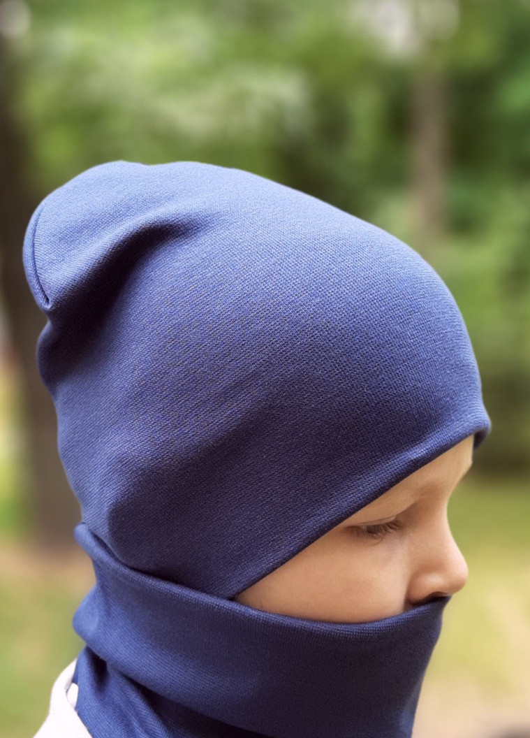 Дитяча шапка з хомутом КАНТА розмір 52-56, синій (OC-244) Канта (212242486)