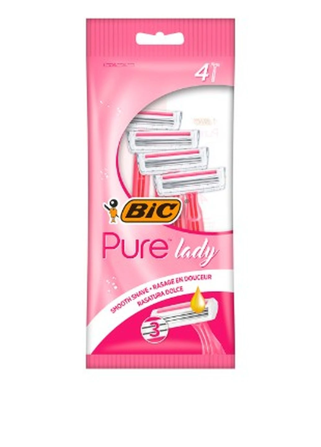 Станок одноразовый Pure 3 Lady (4 шт.) Bic (249037583)