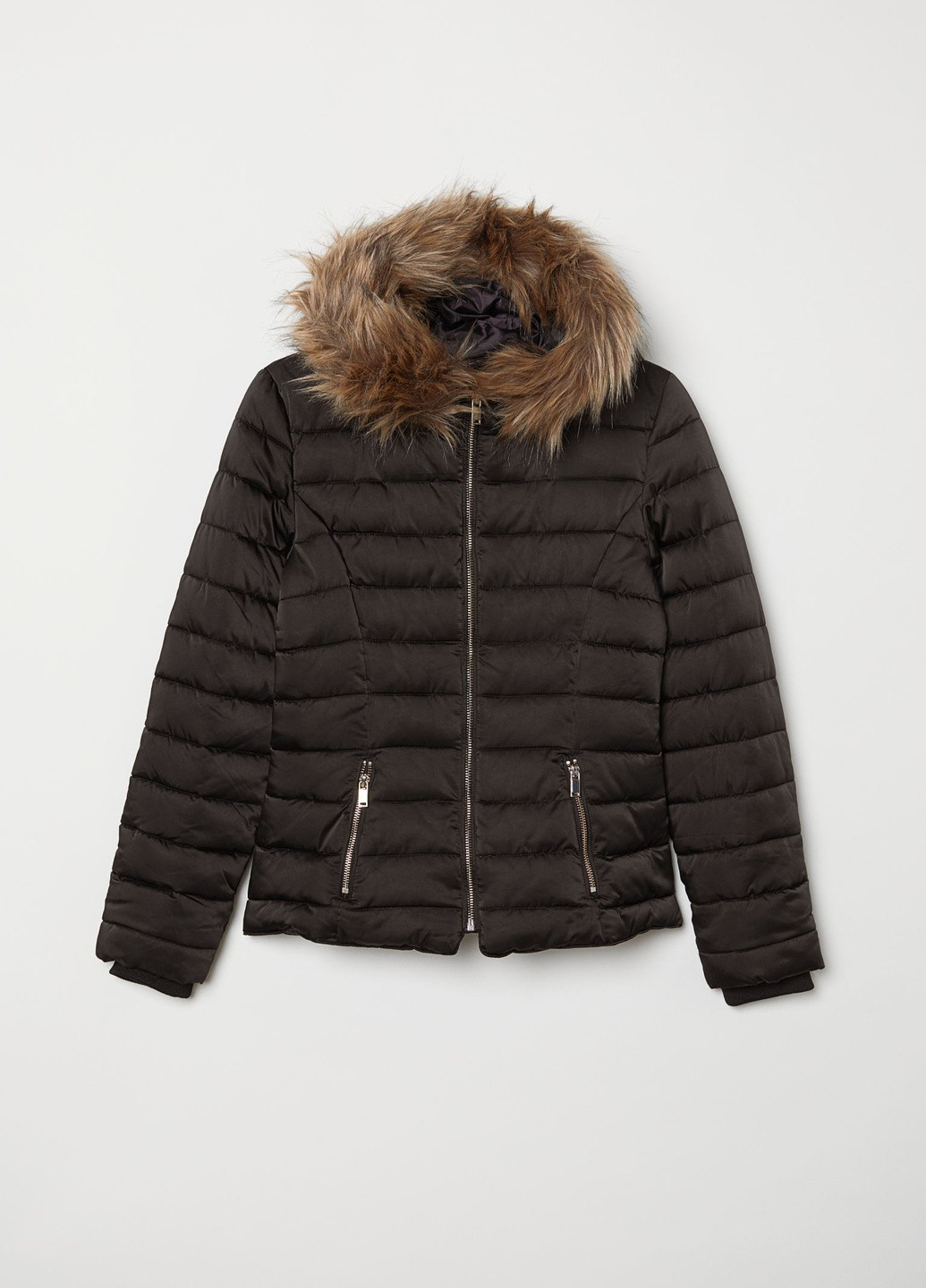 Черная демисезонная куртка H&M