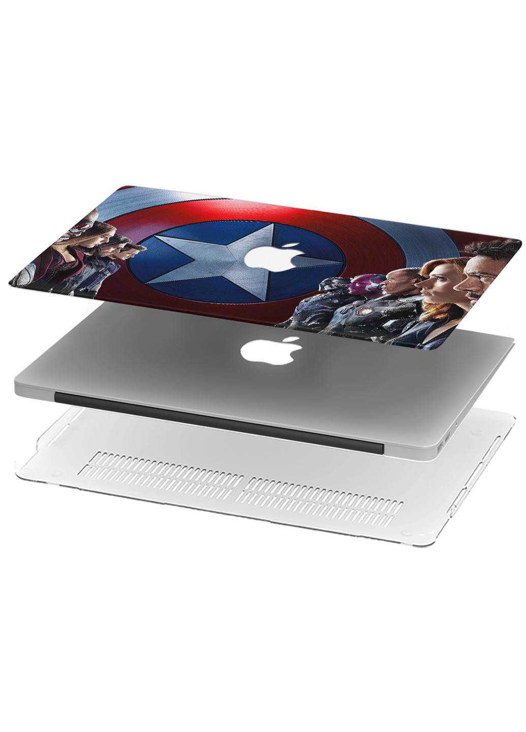 Чехол пластиковый для Apple MacBook 12 A1534 / A1931 Марвел (Marvel) (3365-1720) MobiPrint (218505319)