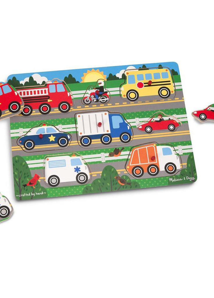 Развивающая игрушка Пазл Угадай машинку (MD19051) Melissa&Doug (254066811)