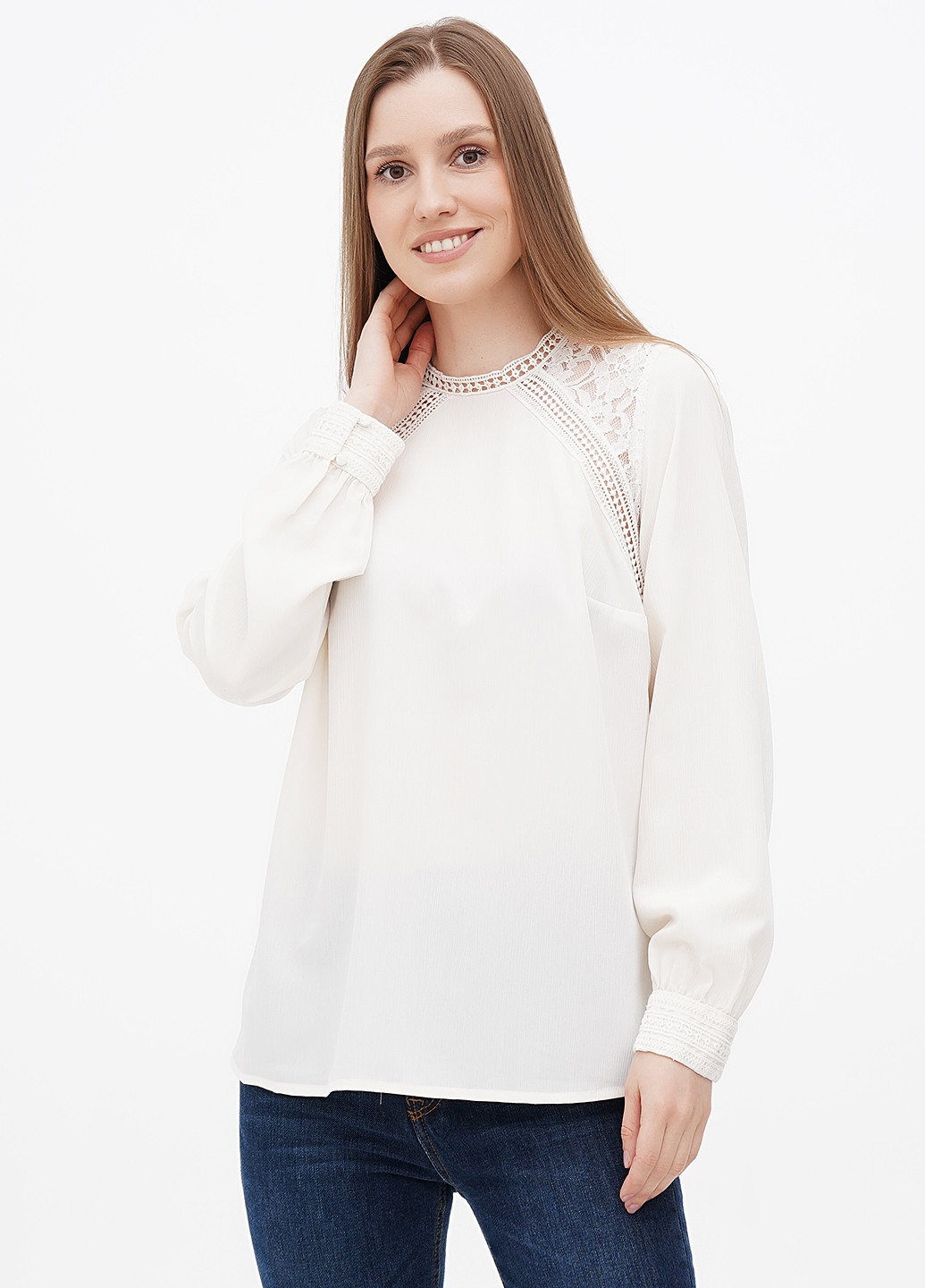 Молочная блуза Linea Tesini