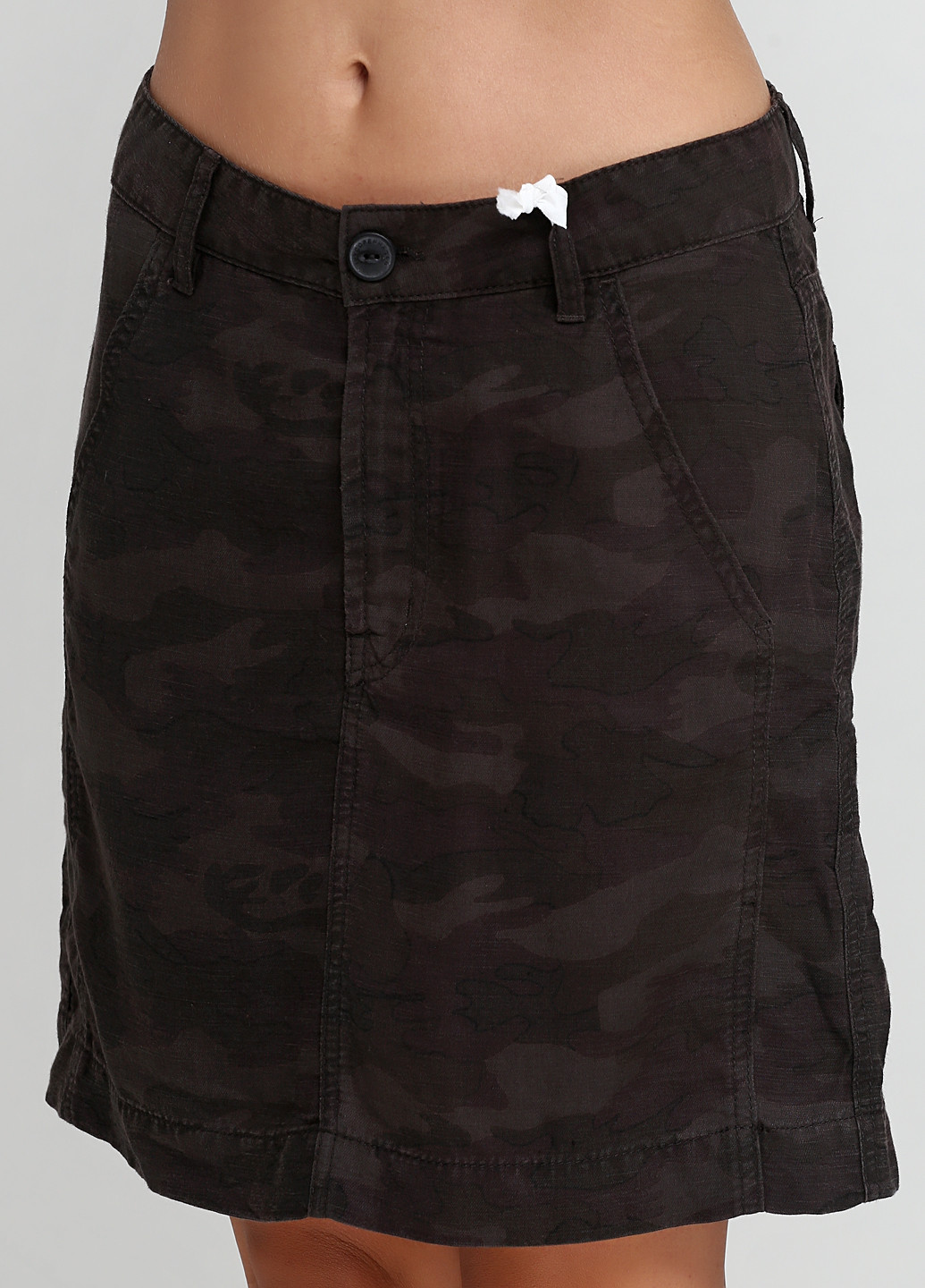 Разноцветная кэжуал однотонная юбка IVY