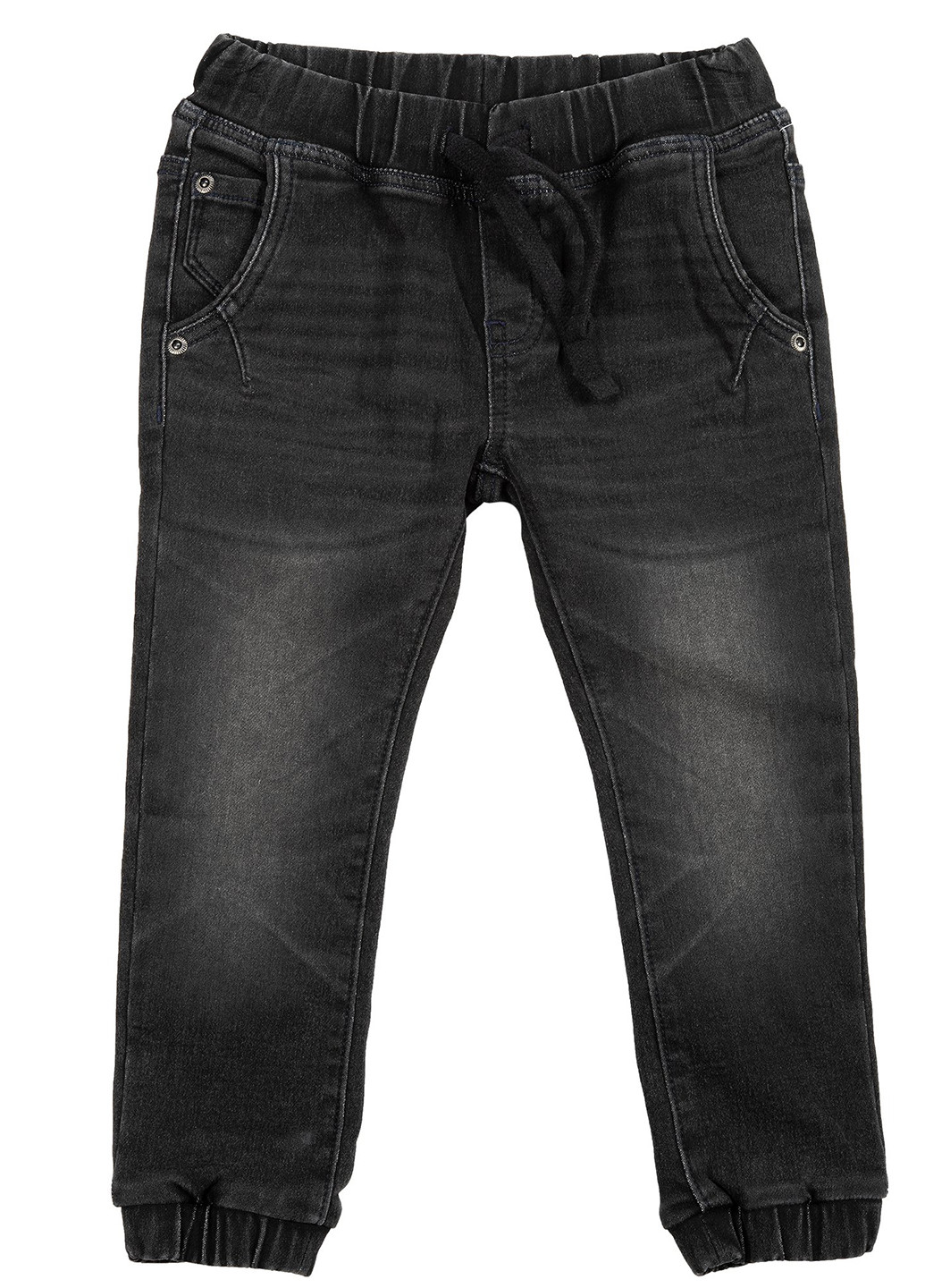 Черные демисезонные джоггеры джинсы Chicco
