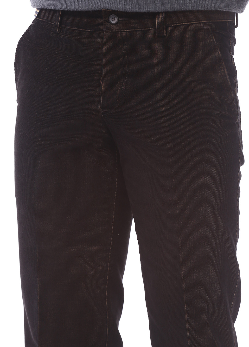 Коричневые кэжуал демисезонные прямые брюки F.Lli Prada