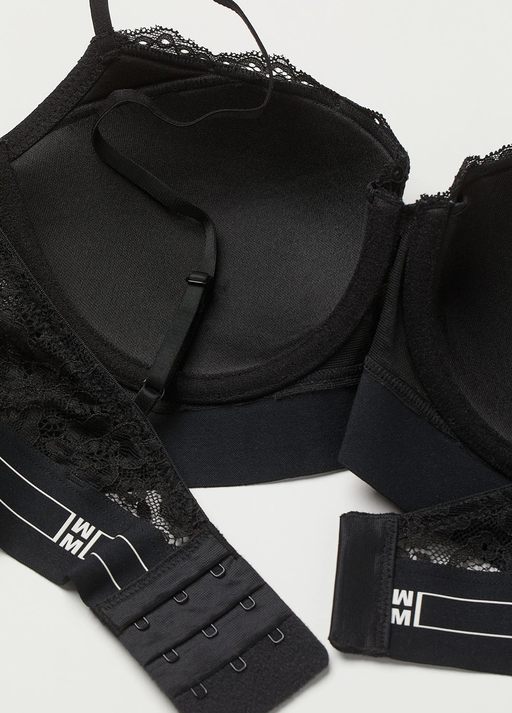 Чорний бюстгальтер H&M з кісточками поліамід