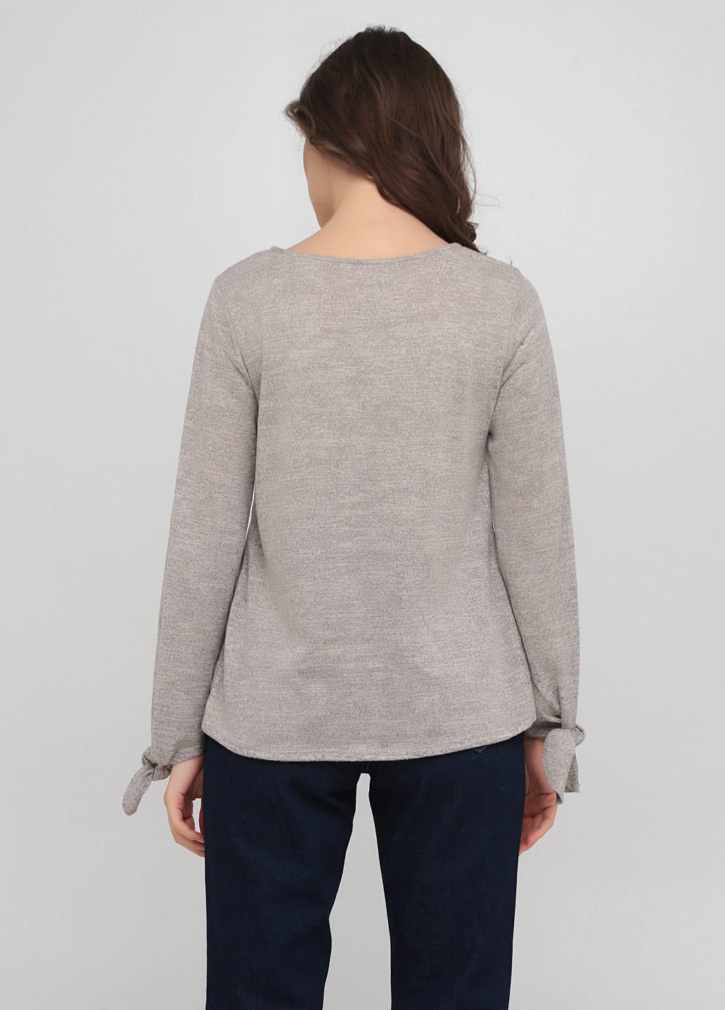 Серо-бежевый демисезонный пуловер пуловер Francesca's