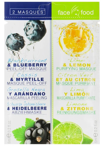 Маска для обличчя Face Food Blackcurrant & Blueberry Lime & Lemon 7th Heaven (250116579)