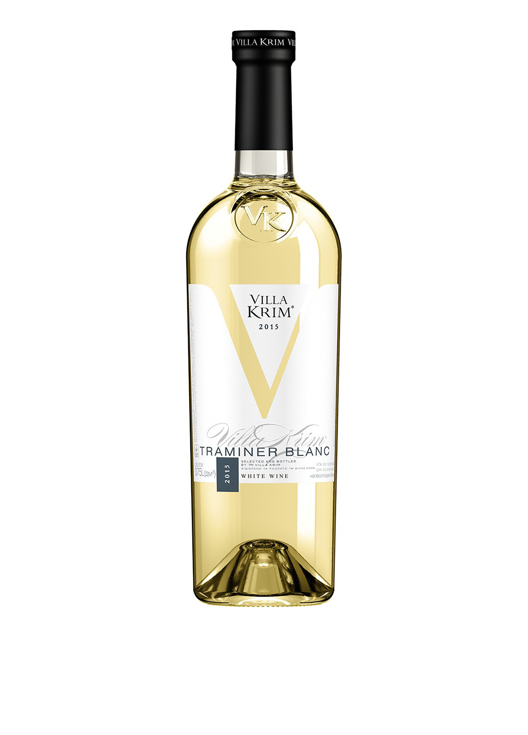 Вино белое полусладкое Траминер, 0,75 л Villa Krim (183658491)