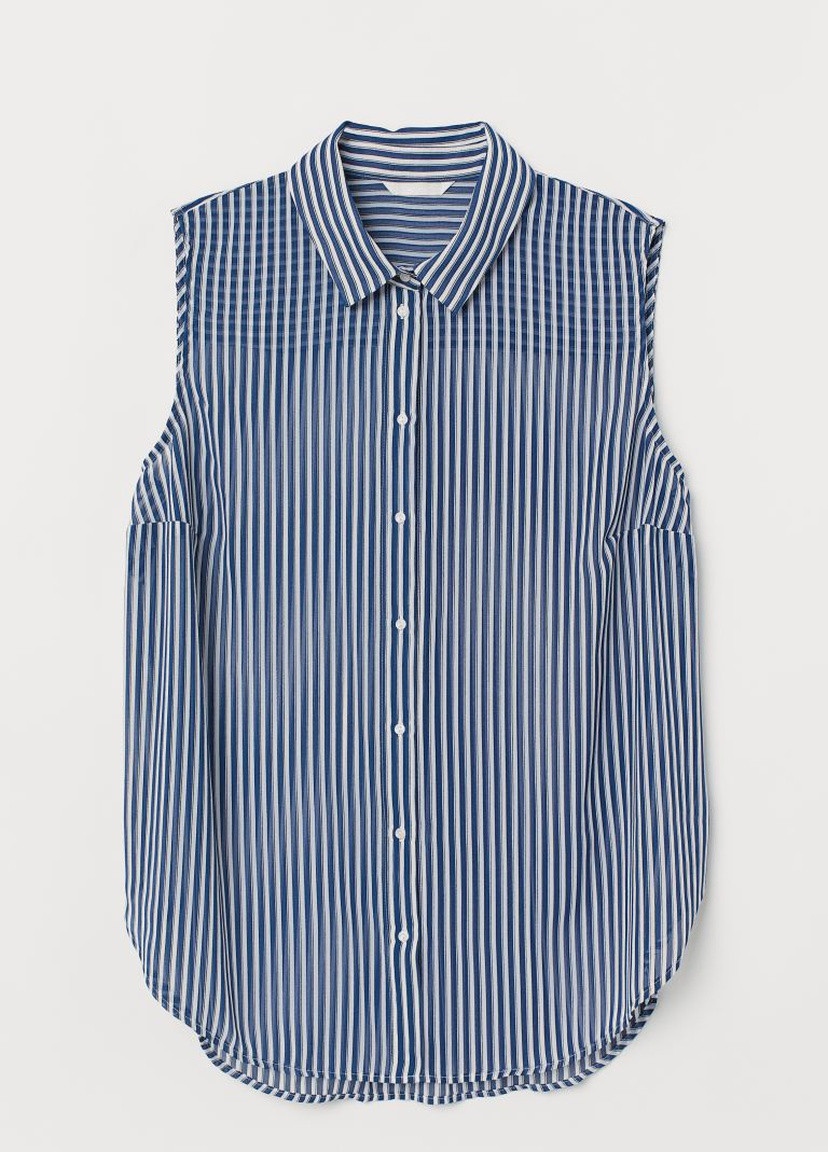 Комбинированная летняя блуза б/р H&M