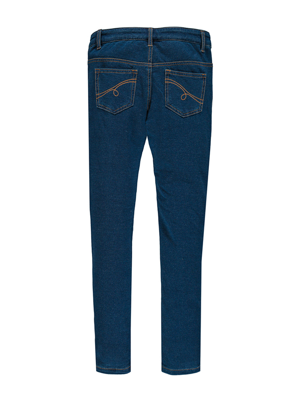 Синие демисезонные зауженные джинсы MEK