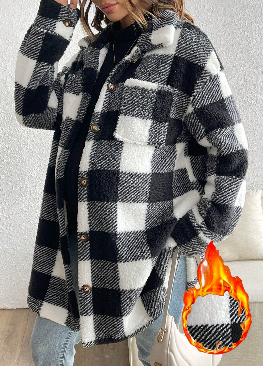 Комбинированная демисезонная куртка для беременных SHEIN