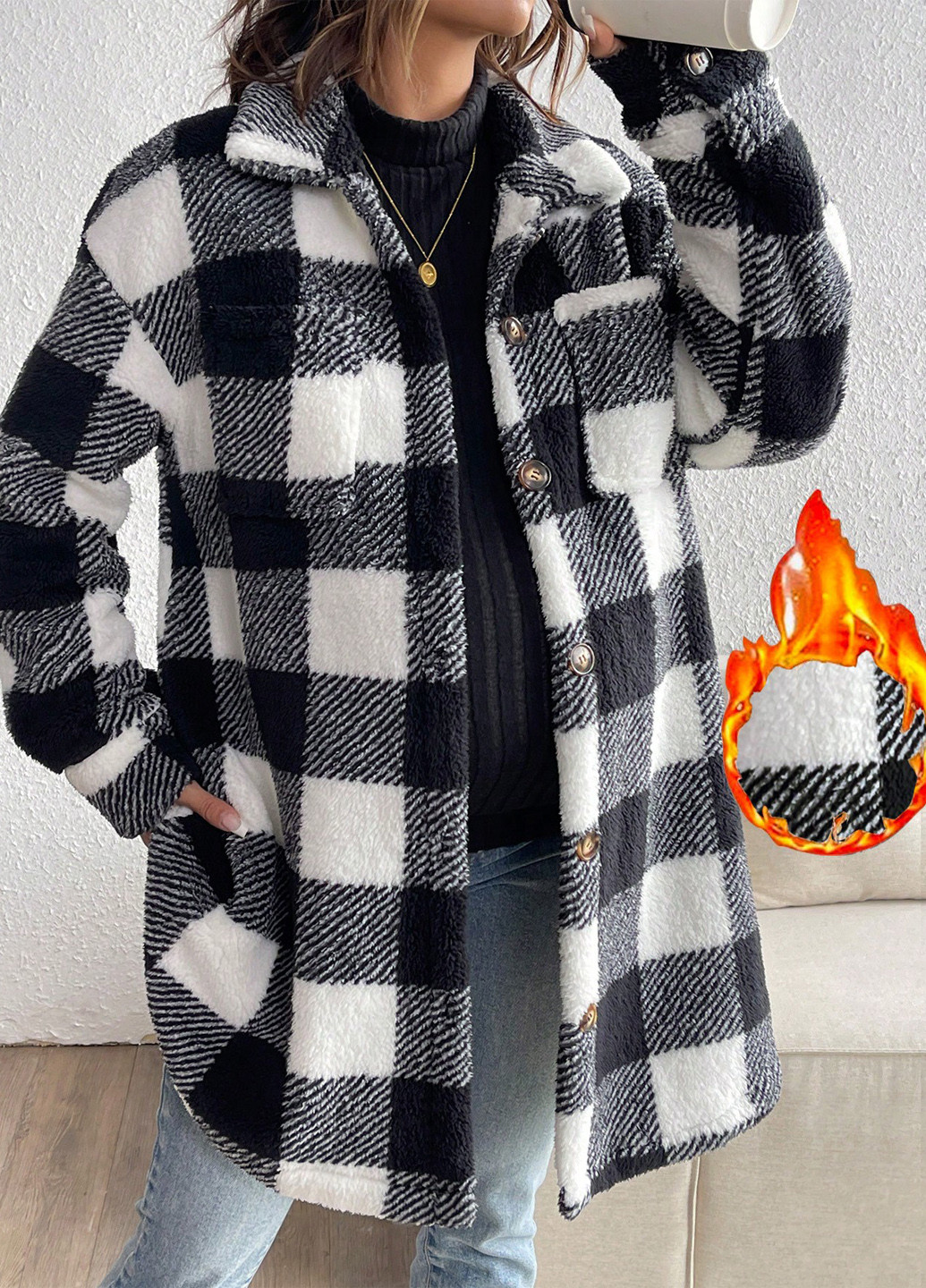 Комбинированная демисезонная куртка для беременных SHEIN