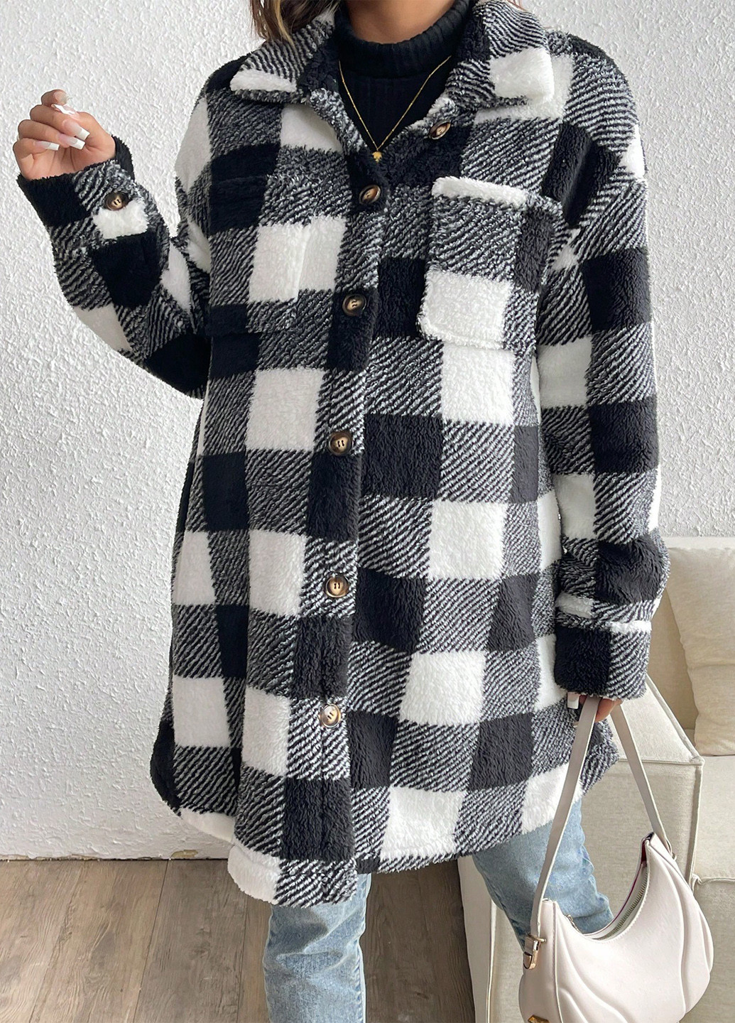 Комбинированная демисезонная куртка для беременных SHEIN