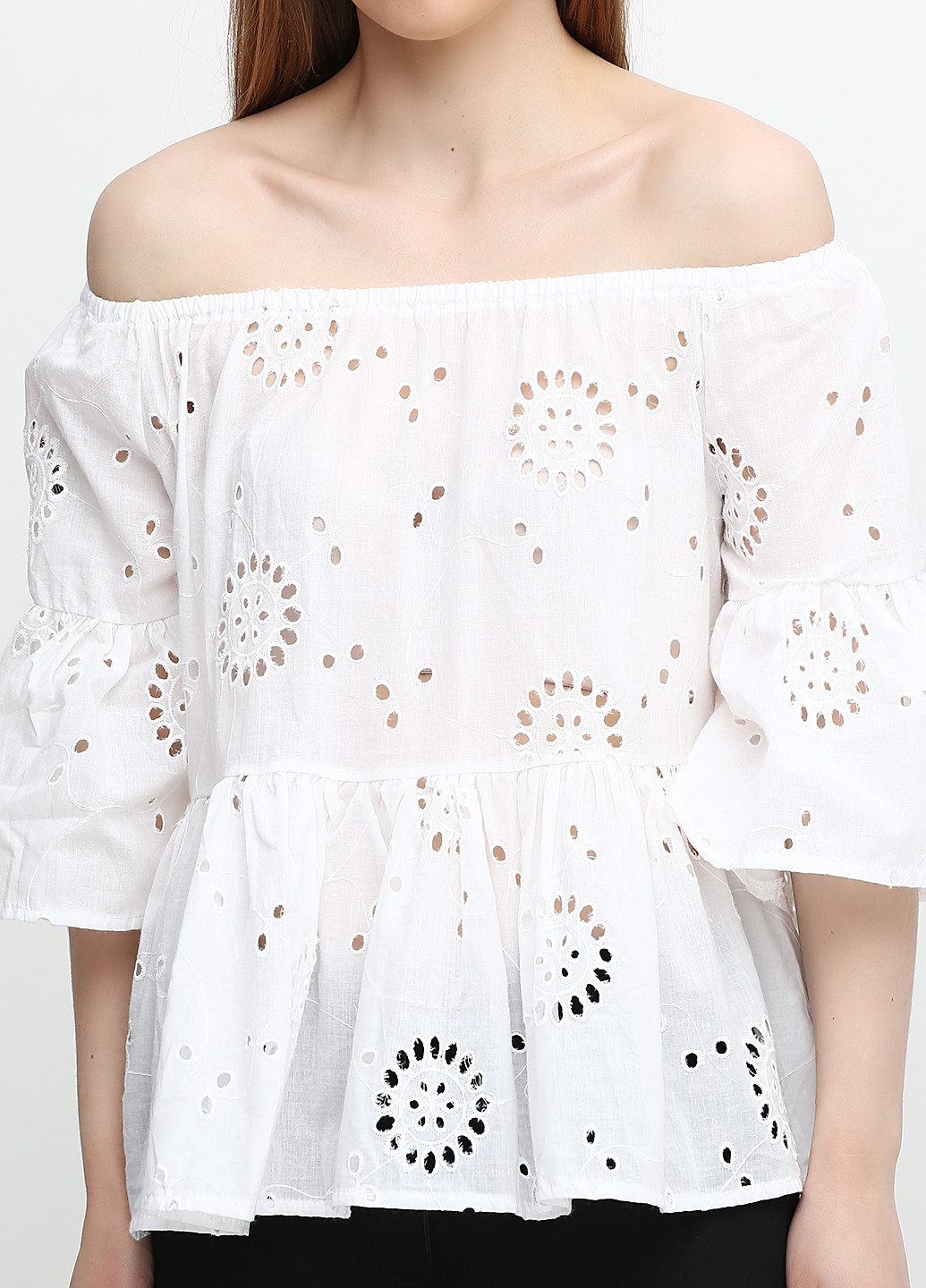 Белая летняя блуза Julia K