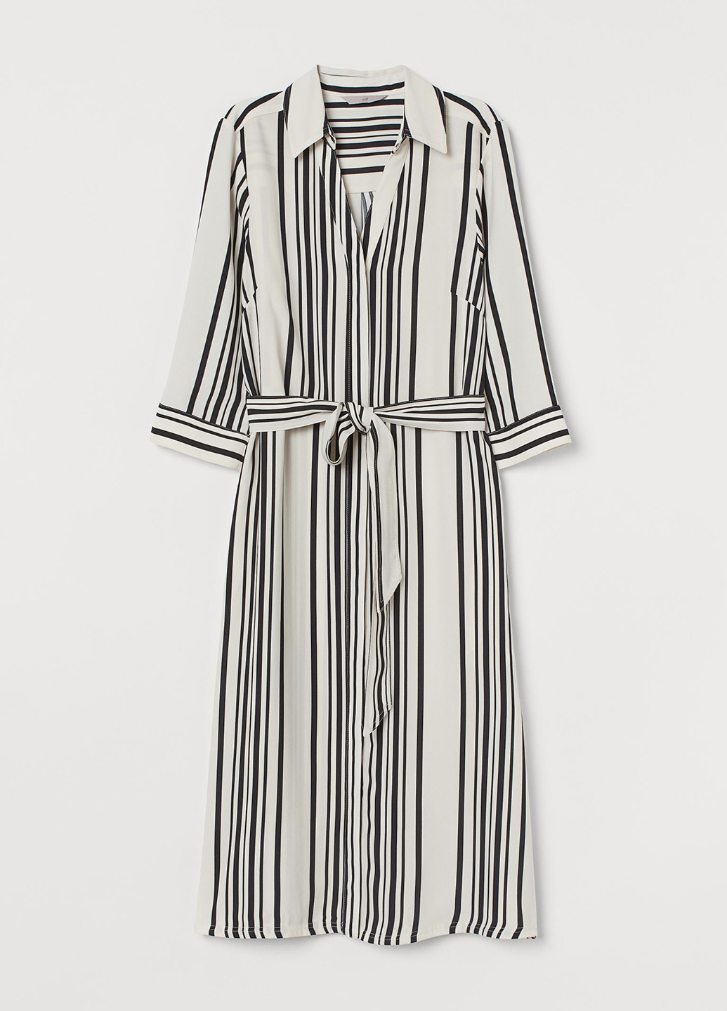 Комбінована кежуал сукня сорочка H&M в смужку