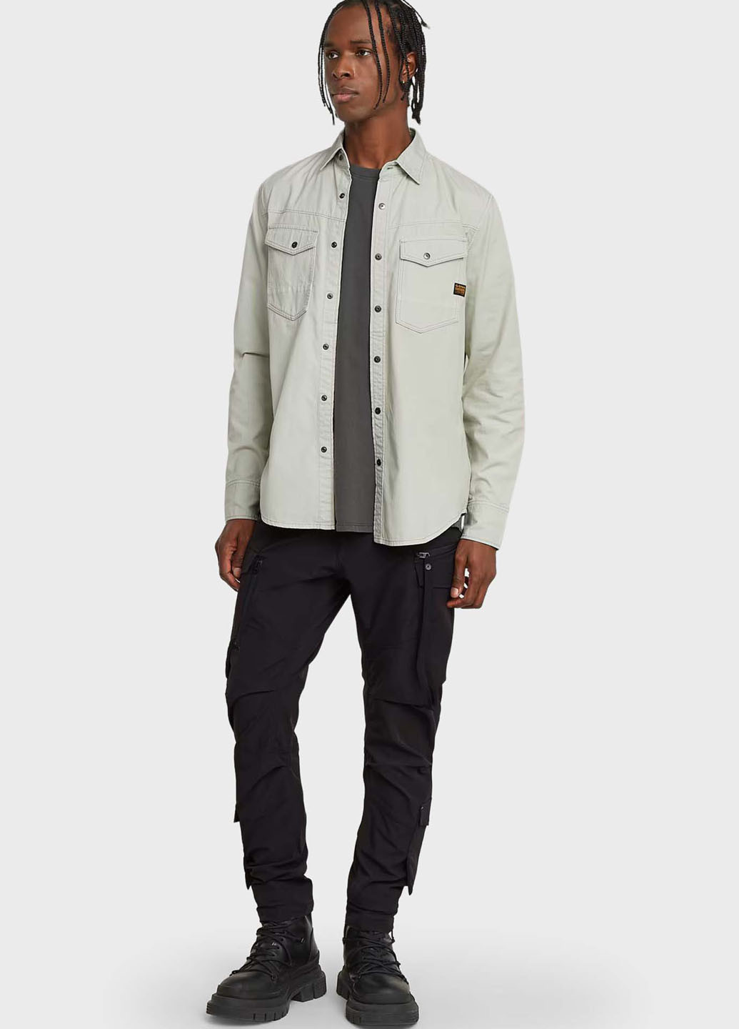 Черные кэжуал демисезонные карго брюки G-Star Raw