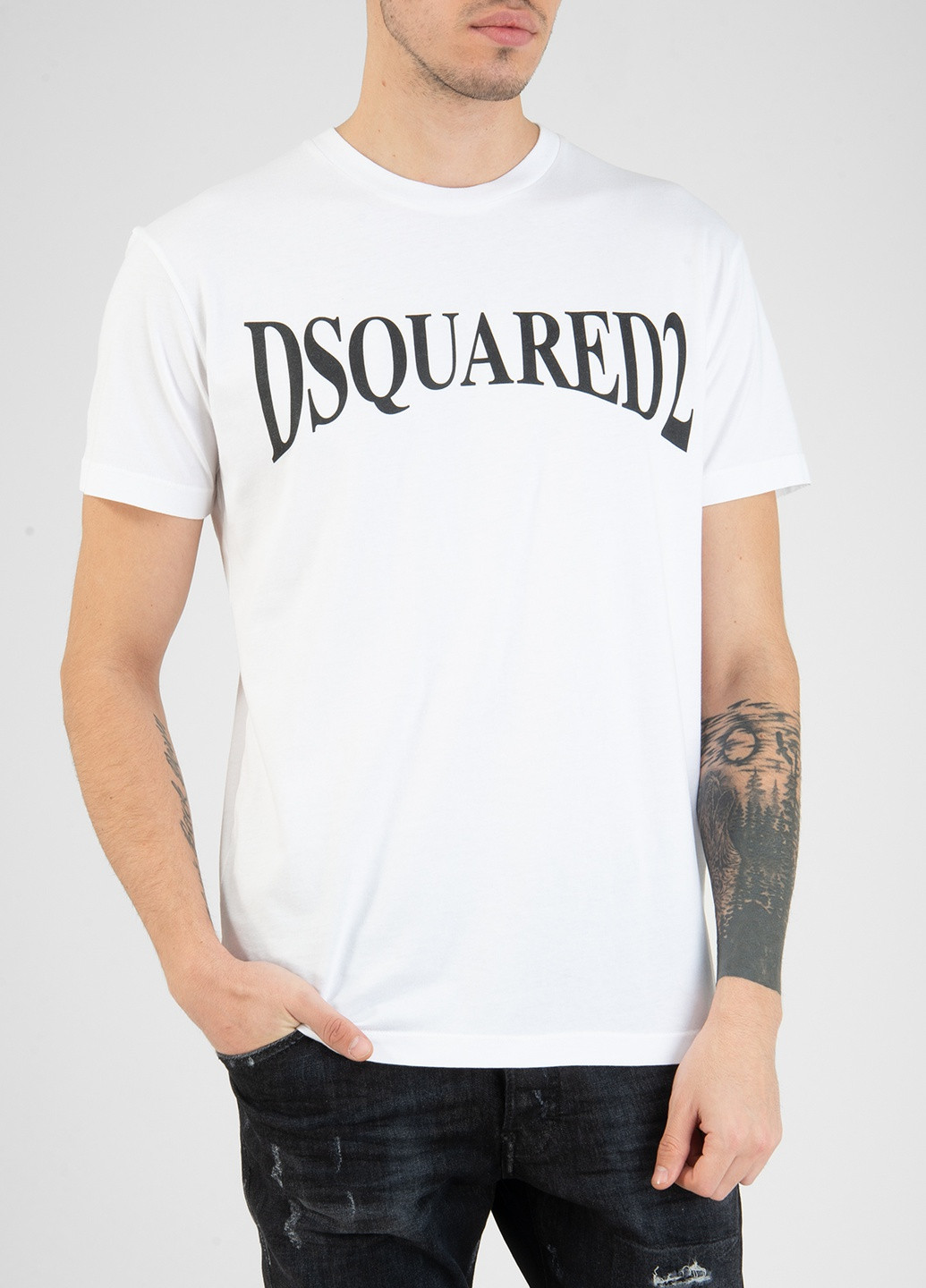 Белая футболка Dsquared2
