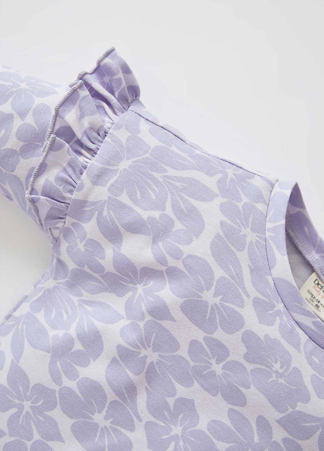 Светло-фиолетовая всесезон пижама (лонслив, брюки) лонгслив + брюки DeFacto