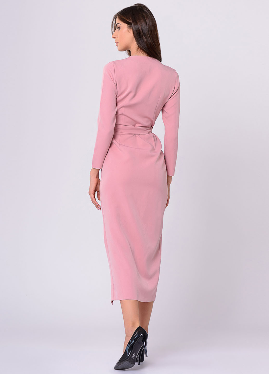 Розовое кэжуал платье Lilove однотонное