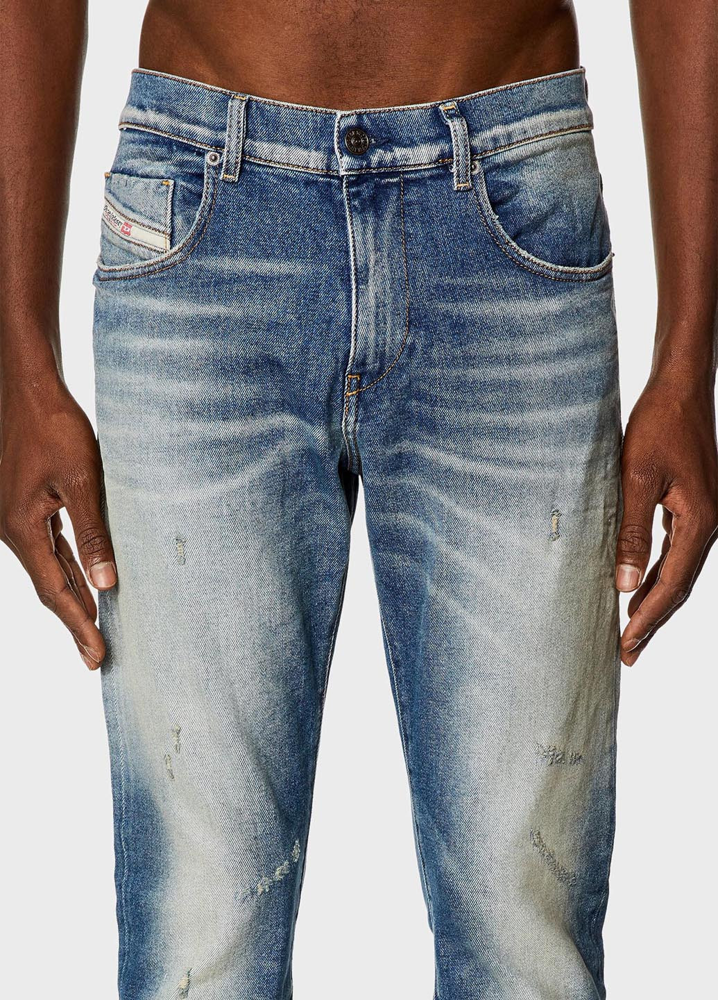 Синие демисезонные регюлар фит джинсы Diesel