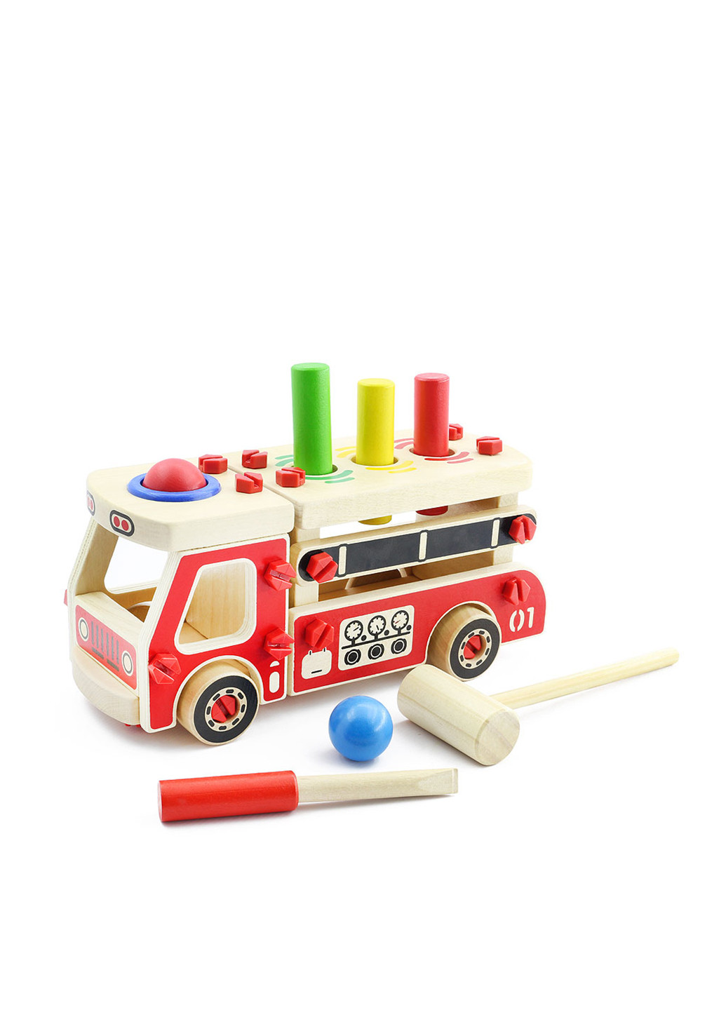 Деревянная игрушка Машина, 32,0х13,5х13,5 см Игрушки из дерева (81043289)