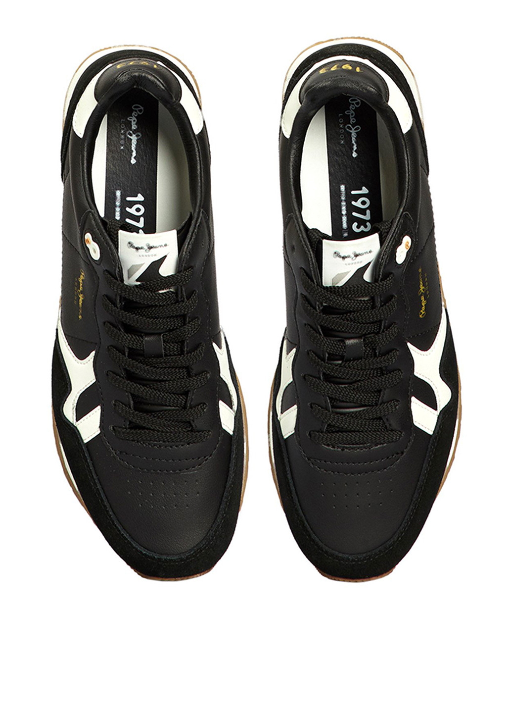 Черно-белые всесезонные кроссовки Pepe Jeans