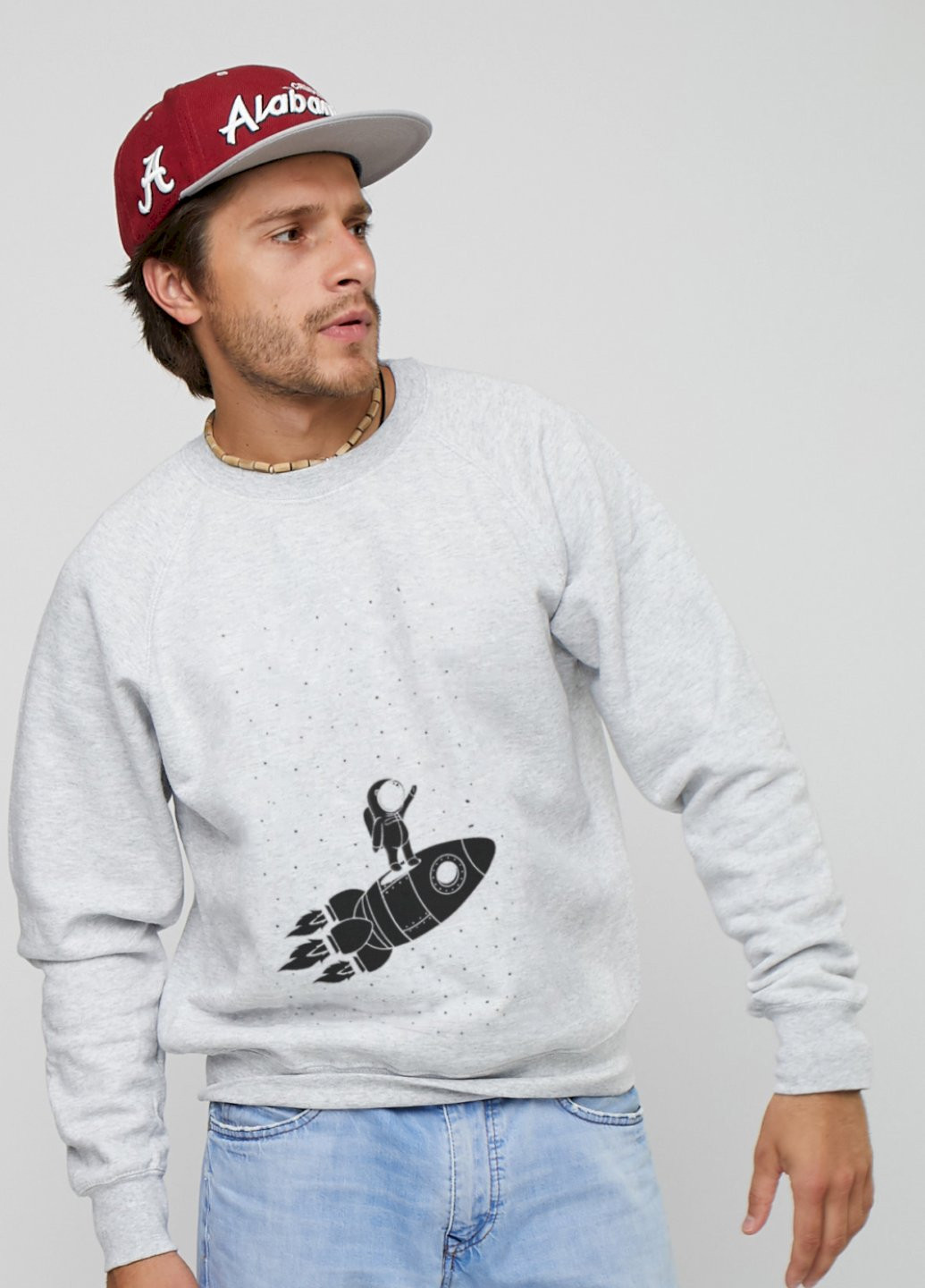 Серый свитшот мужской YAPPI (198688766)