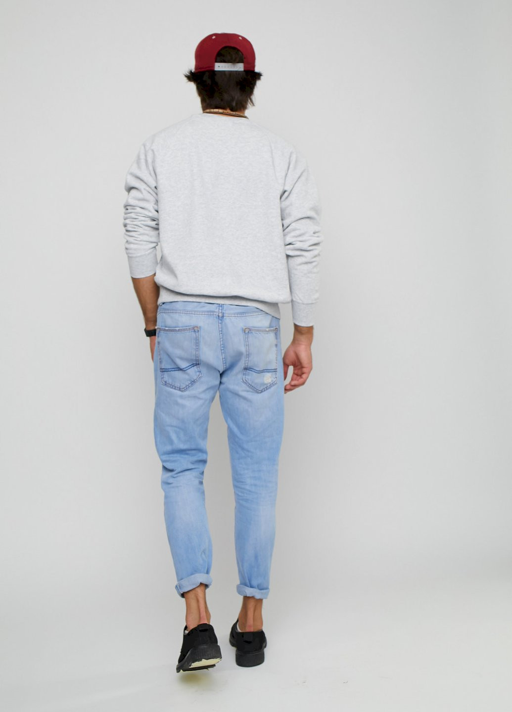 Серый свитшот мужской YAPPI (198688766)