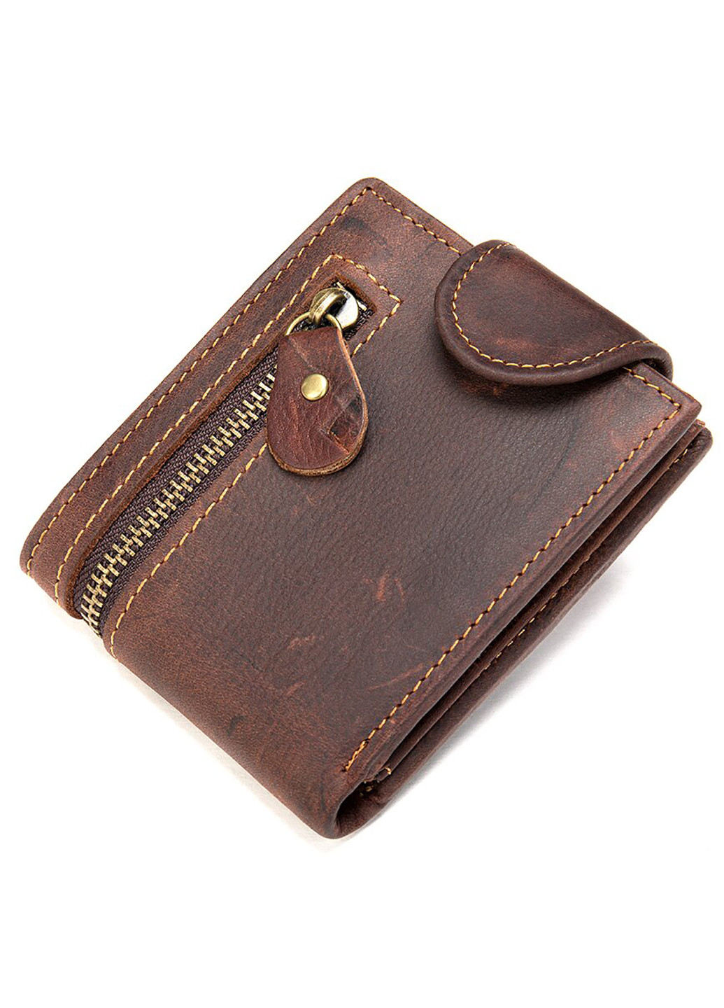 Чоловік шкіряний гаманець 9,5х11х2 см Vintage (229458848)