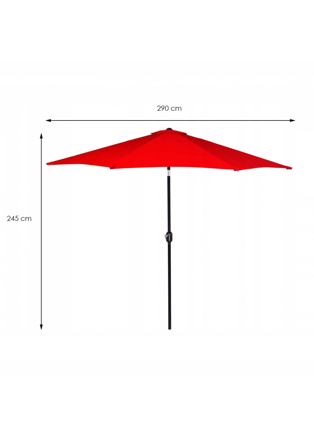 Зонт садовый стоячий (для террасы, пляжа) с наклоном 290 см Springos gu0018 (237581647)