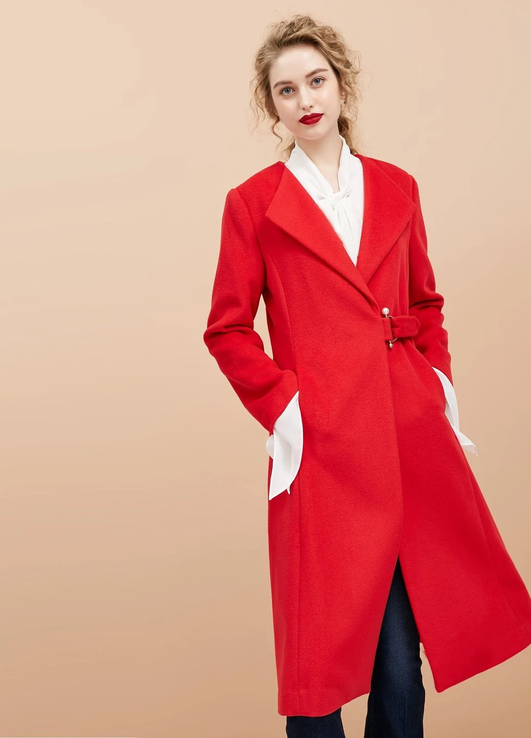 Червоне демісезонне Пальто Vero Moda