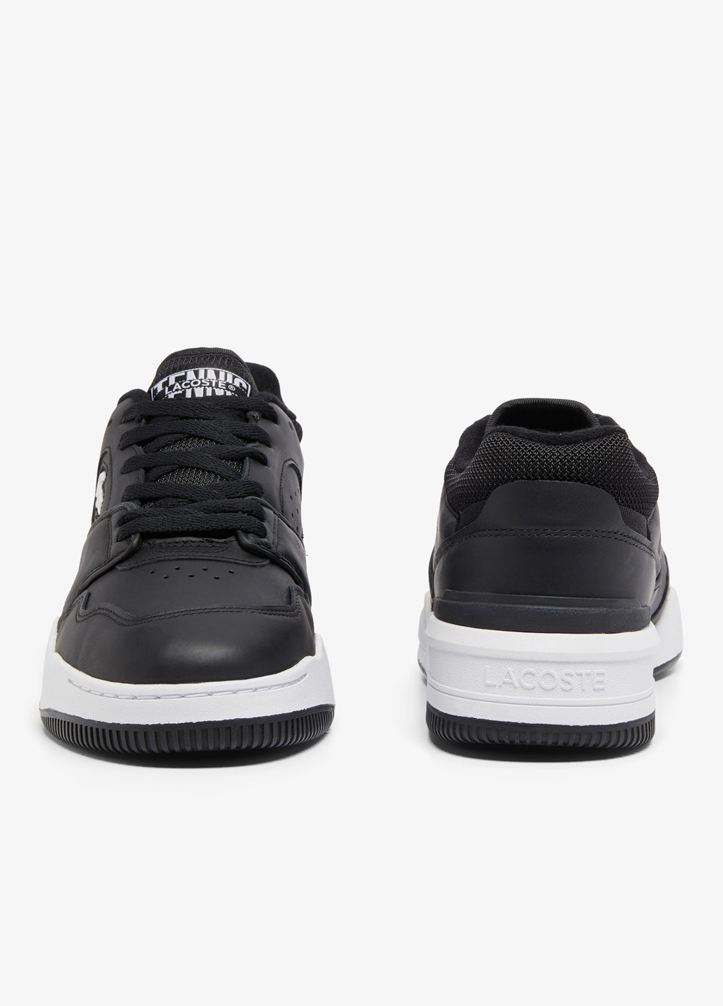 Черные демисезонные кроссовки Lacoste LINESHOT