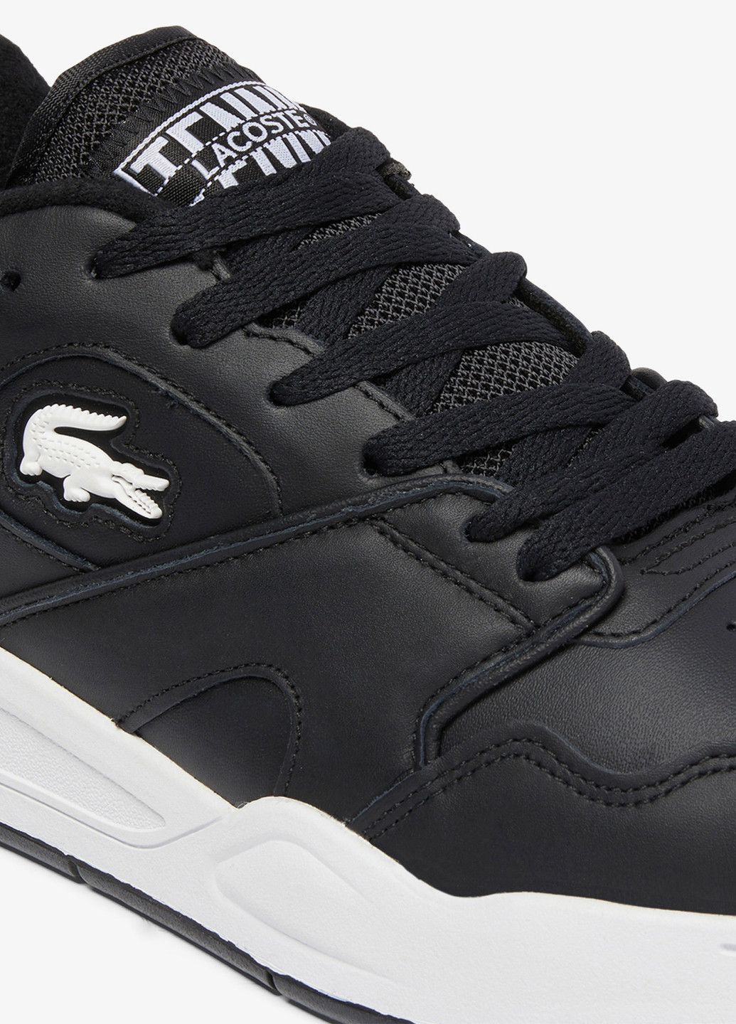 Черные демисезонные кроссовки Lacoste LINESHOT