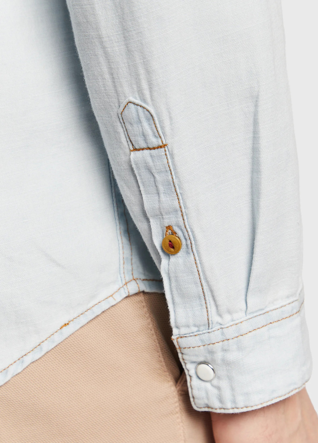 Голубой классическая, кэжуал рубашка с логотипом Guess