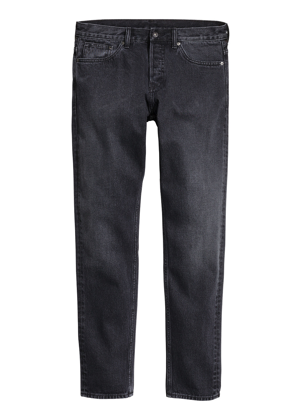 Темно-серые демисезонные слим фит джинсы H&M