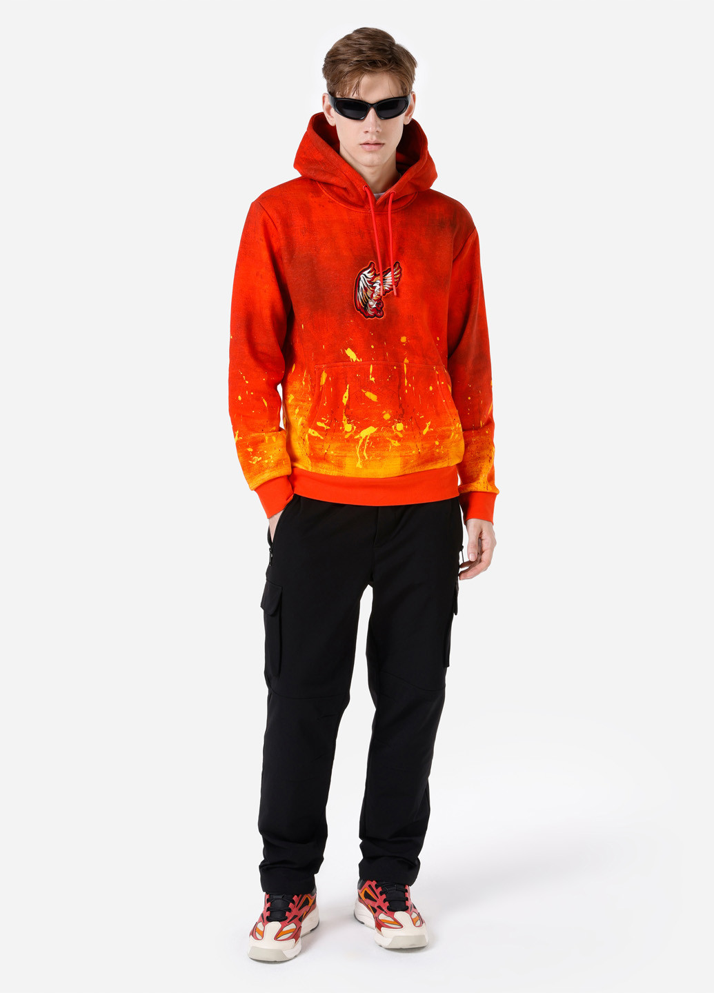 Черные спортивные демисезонные карго брюки Colin's