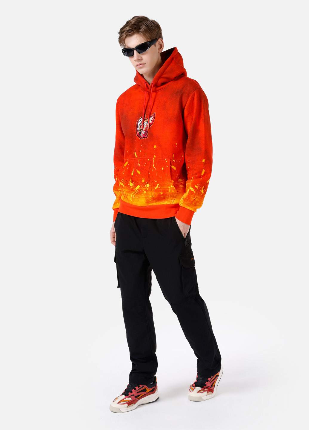 Черные спортивные демисезонные карго брюки Colin's