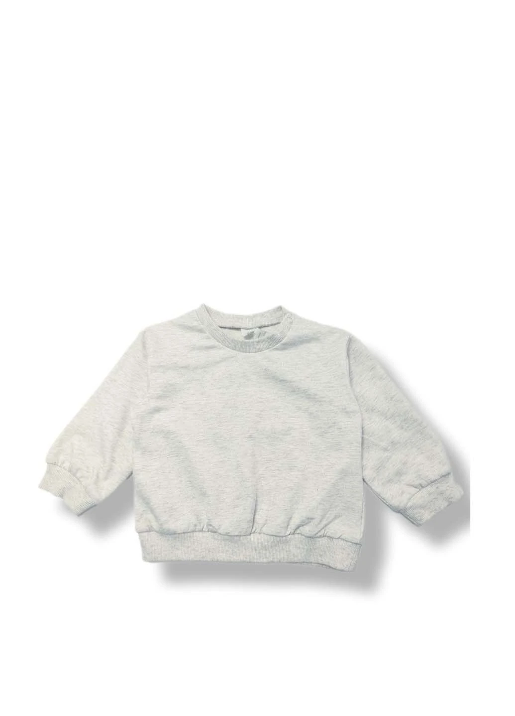 Світло-сірий світшот H&M меланж без декору (334458844)