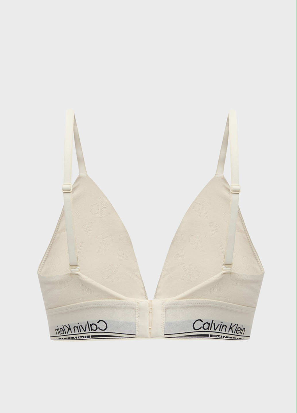 Білий тріенджел бюстгальтер Calvin Klein без кісточок модал