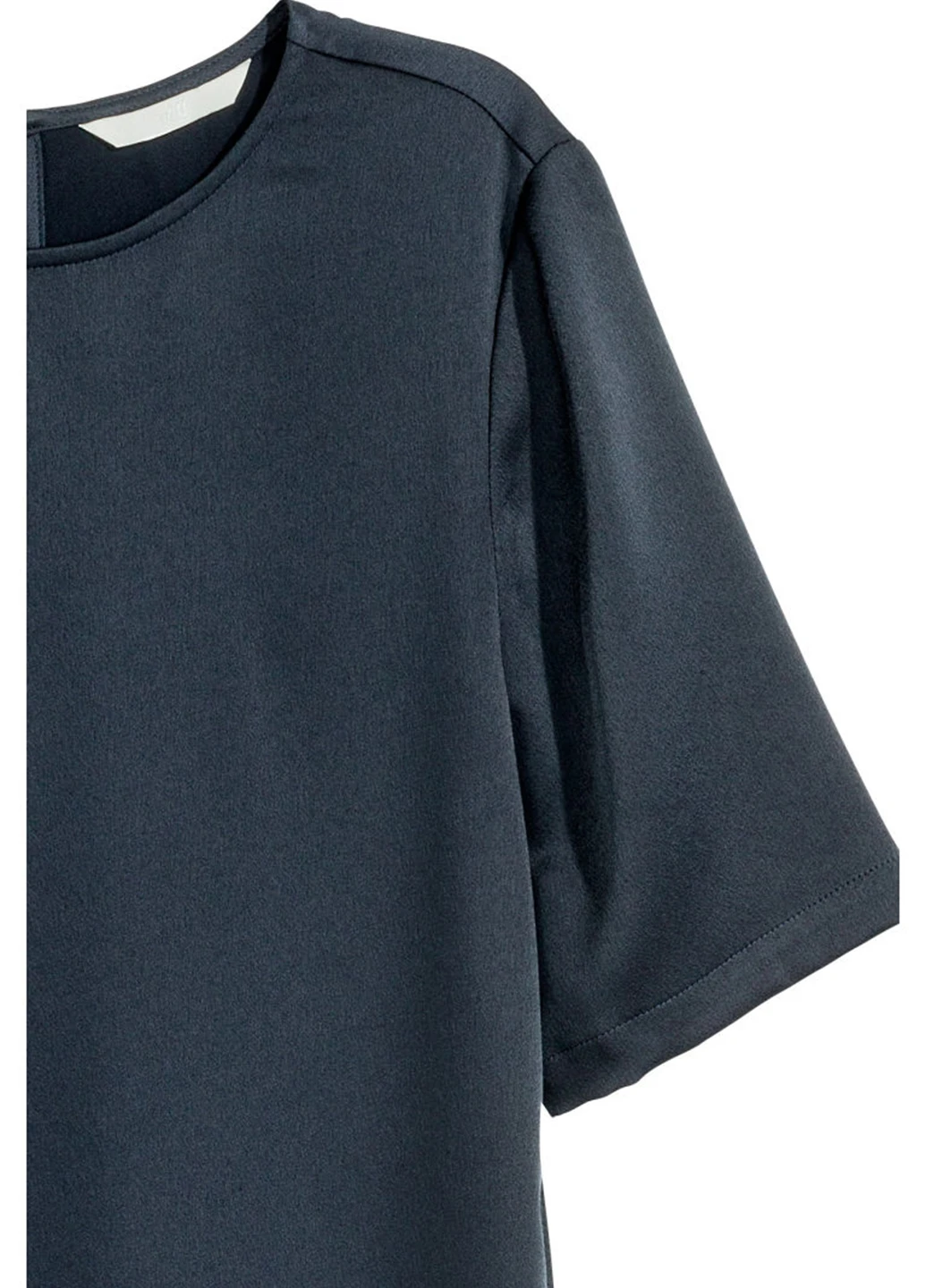 Темно-синее кэжуал платье H&M однотонное